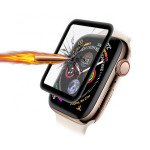 Wholesale Apple Watch Series 5 / 4 Tempered Glass Full Screen Protector + Watch Case 44MM (Black Rim Combo)